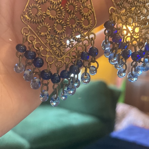 💙Vintage gold dangle earrings💙 - Picture 13 of 17